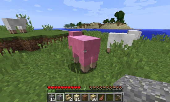 three pink sheep - Minecraft-Seeds.net