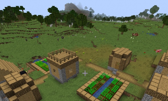 Spawn Inside A Plains Village 1 13 2 Minecraft Seeds