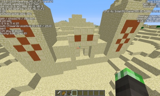 NPC Village and nearby sand temple - Minecraft Seeds